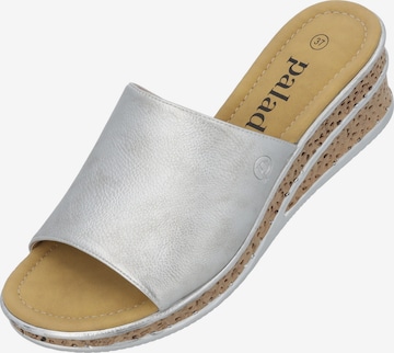 Palado Pantolette 'Palado Niserios' in Silber: Vorderseite