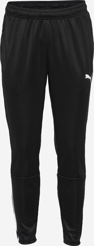 PUMA Workout Pants 'TeamLIGA' in Black: front