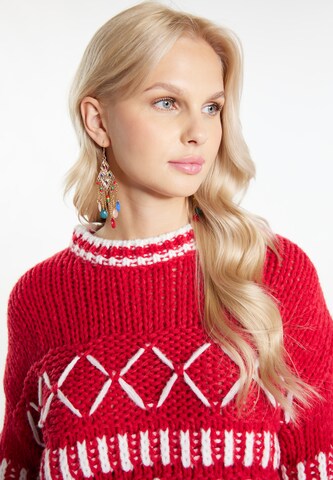 IZIA Пуловер 'Hoona' в червено