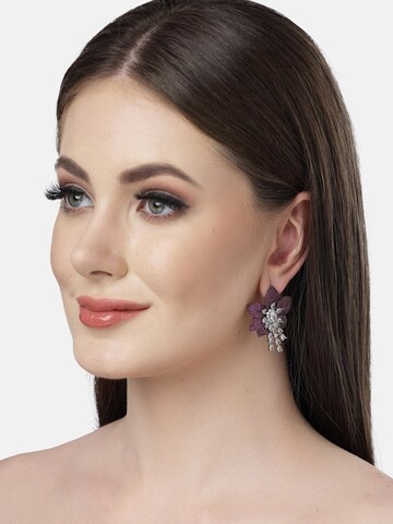 Boucles d'oreilles 'Dariata' AVANT-GARDE PARIS en violet