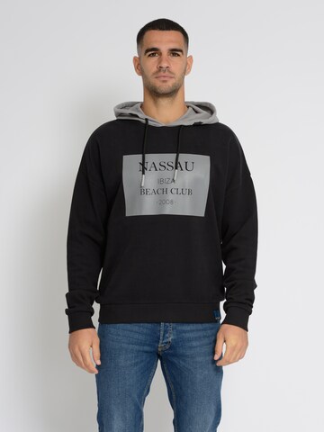 NASSAU Beach Club Sweatshirt ' NB231051 ' in Black: front