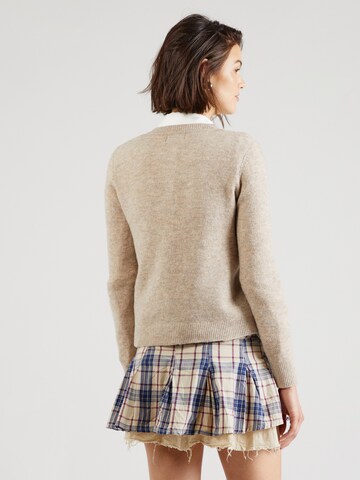 PIECES Knit Cardigan in Grey