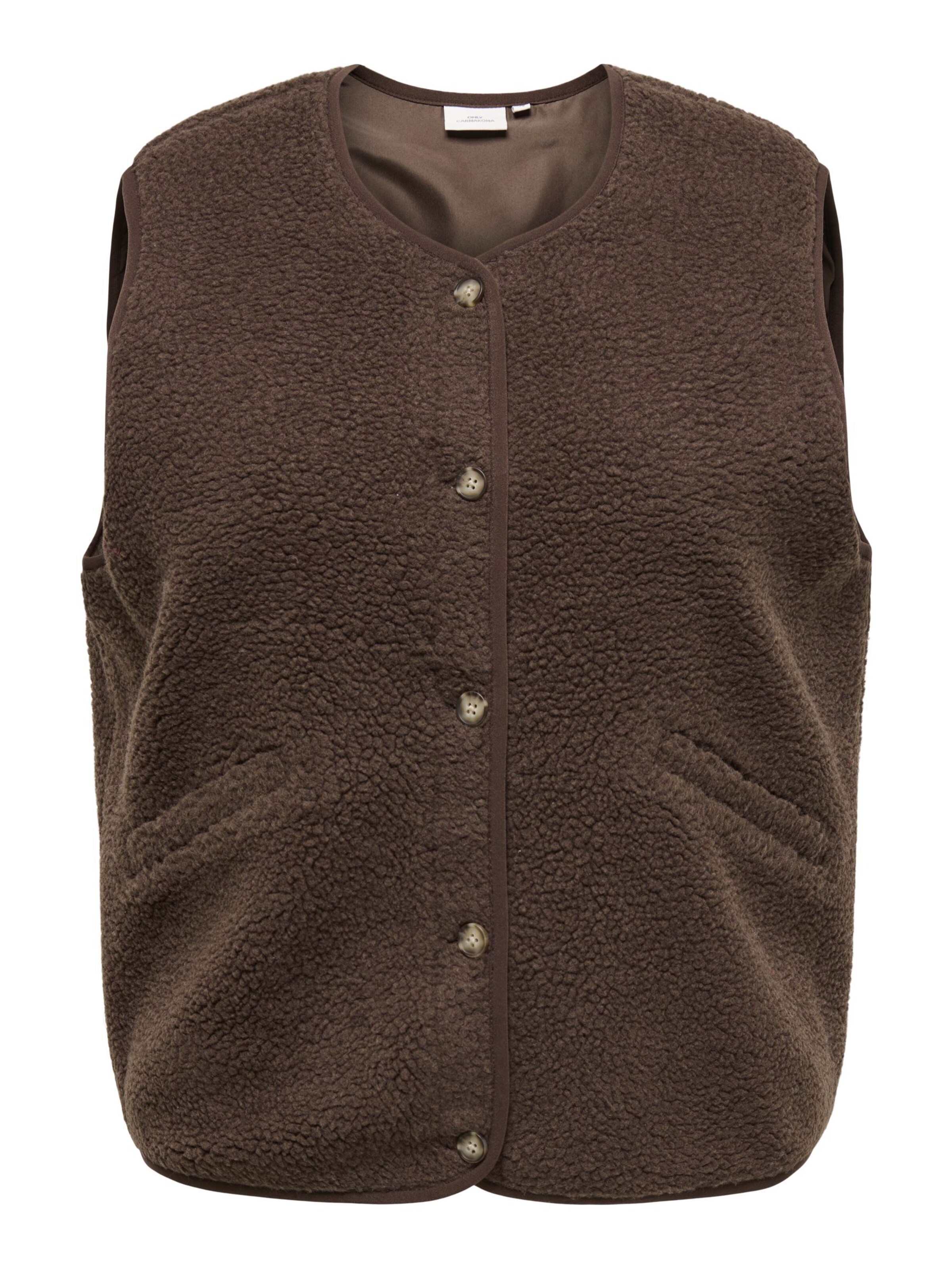 ONLY Carmakoma Vest 'CARBaby' in 4XL in Chocolate, Item view