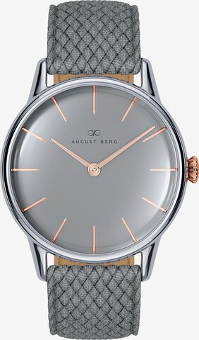 August Berg Analog Watch 'Serenity' in Grey: front