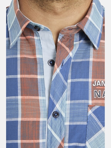 Jan Vanderstorm Comfort fit Button Up Shirt ' Malmfinn ' in Blue