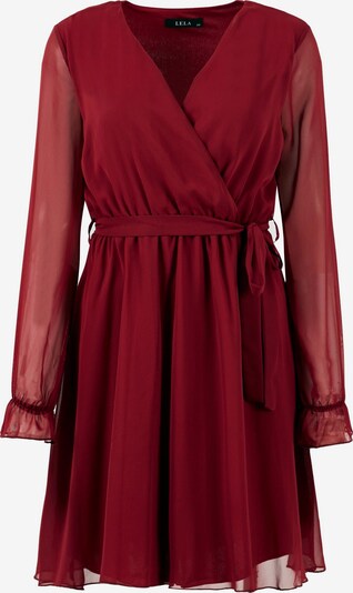 LELA Robe-chemise en bordeaux, Vue avec produit