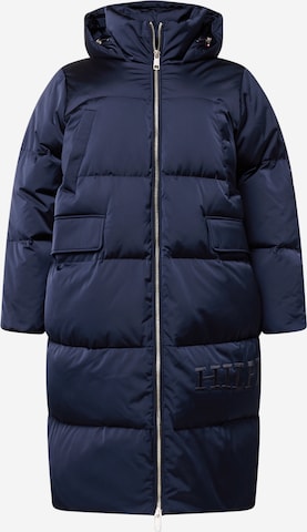 Tommy Hilfiger Curve Wintermantel in Blauw: voorkant