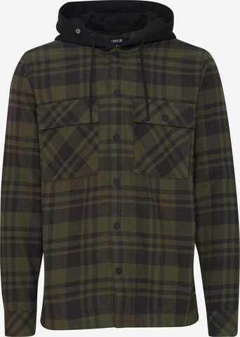 !Solid Button Up Shirt 'Zachary ' in Green: front