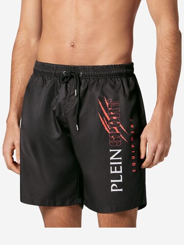 Shorts de bain 'Scratch' Plein Sport en noir