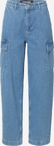 SOMETHINGNEW Loose fit Cargo jeans 'Reese' in Blue: front