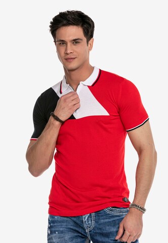 CIPO & BAXX Poloshirt in Rot: predná strana