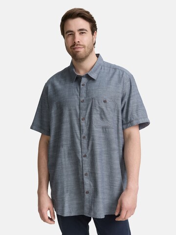 TOM TAILOR Men + Comfort fit Overhemd in Blauw: voorkant