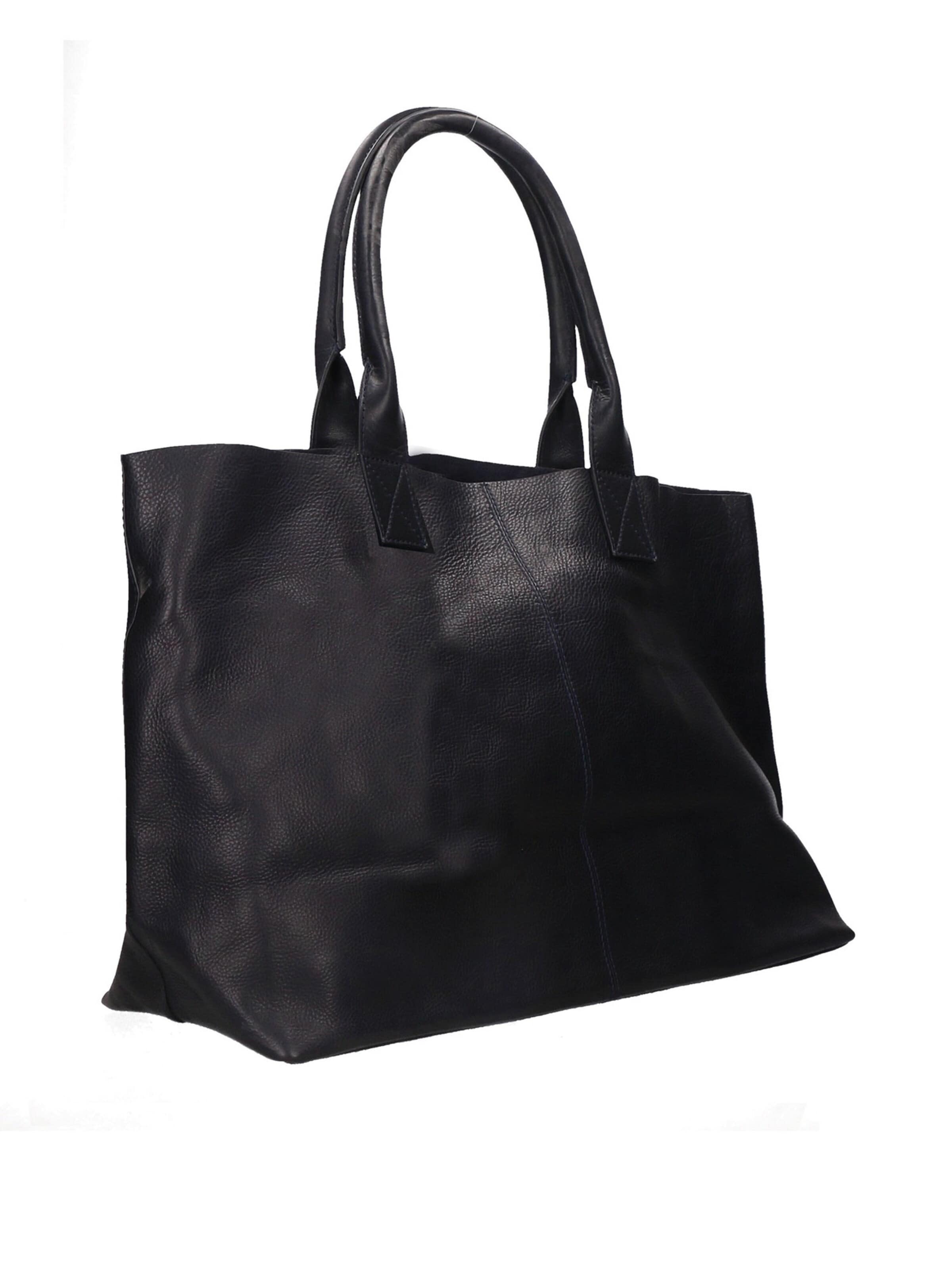 Shopper 'Borsa Shopper Donna Pelle Vacchetta Nera - Manico in Pelle' di Chiara Ferretti in blu
