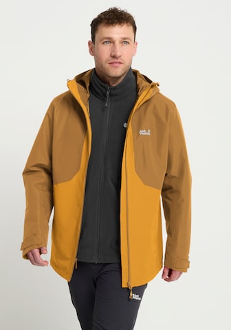 JACK WOLFSKIN Performance Jacket in Yellow: front