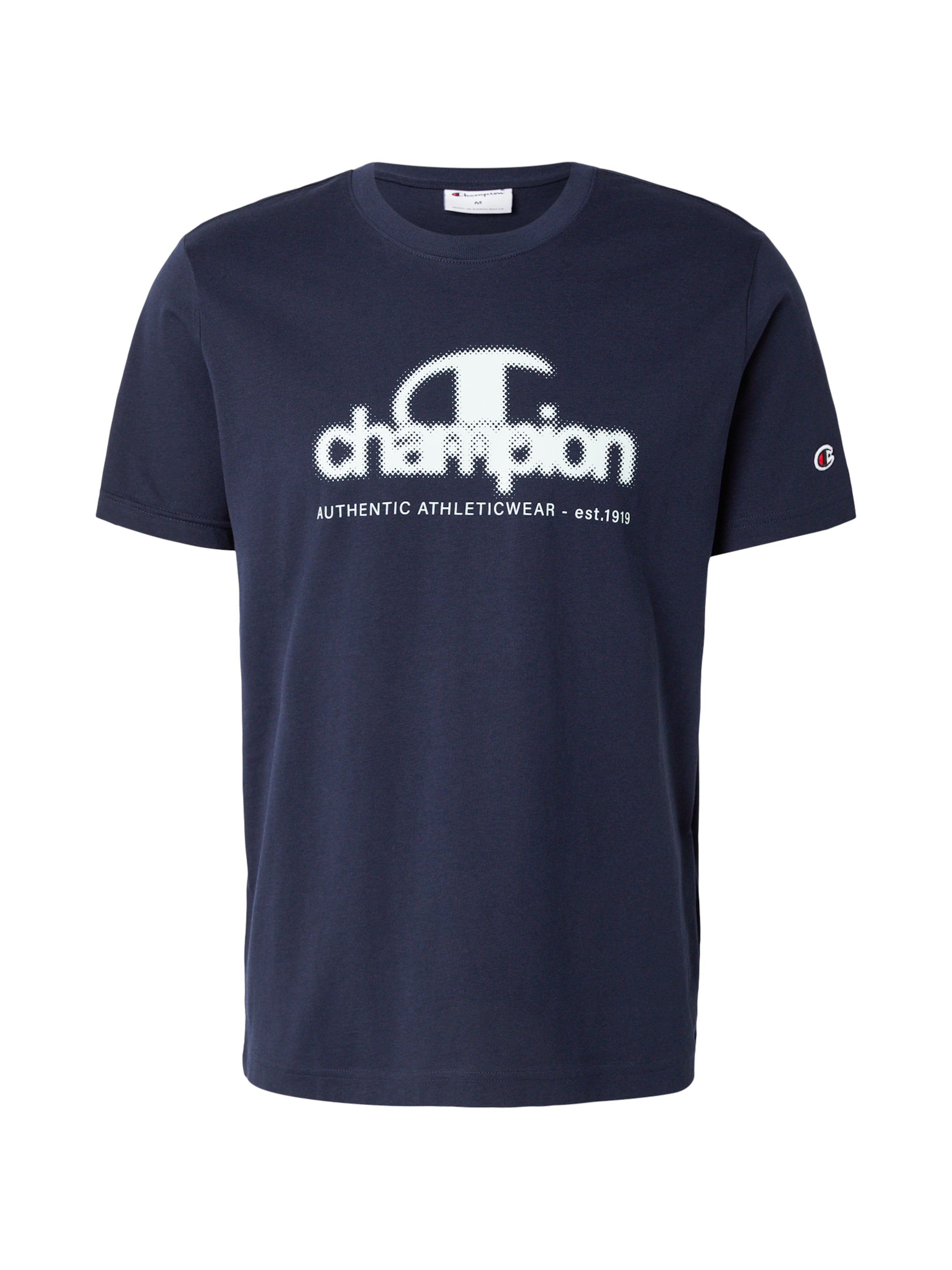 T-Shirt Champion Authentic Athletic Apparel en bleu : devant