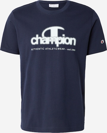 Champion Authentic Athletic Apparel Shirt in Blauw: voorkant