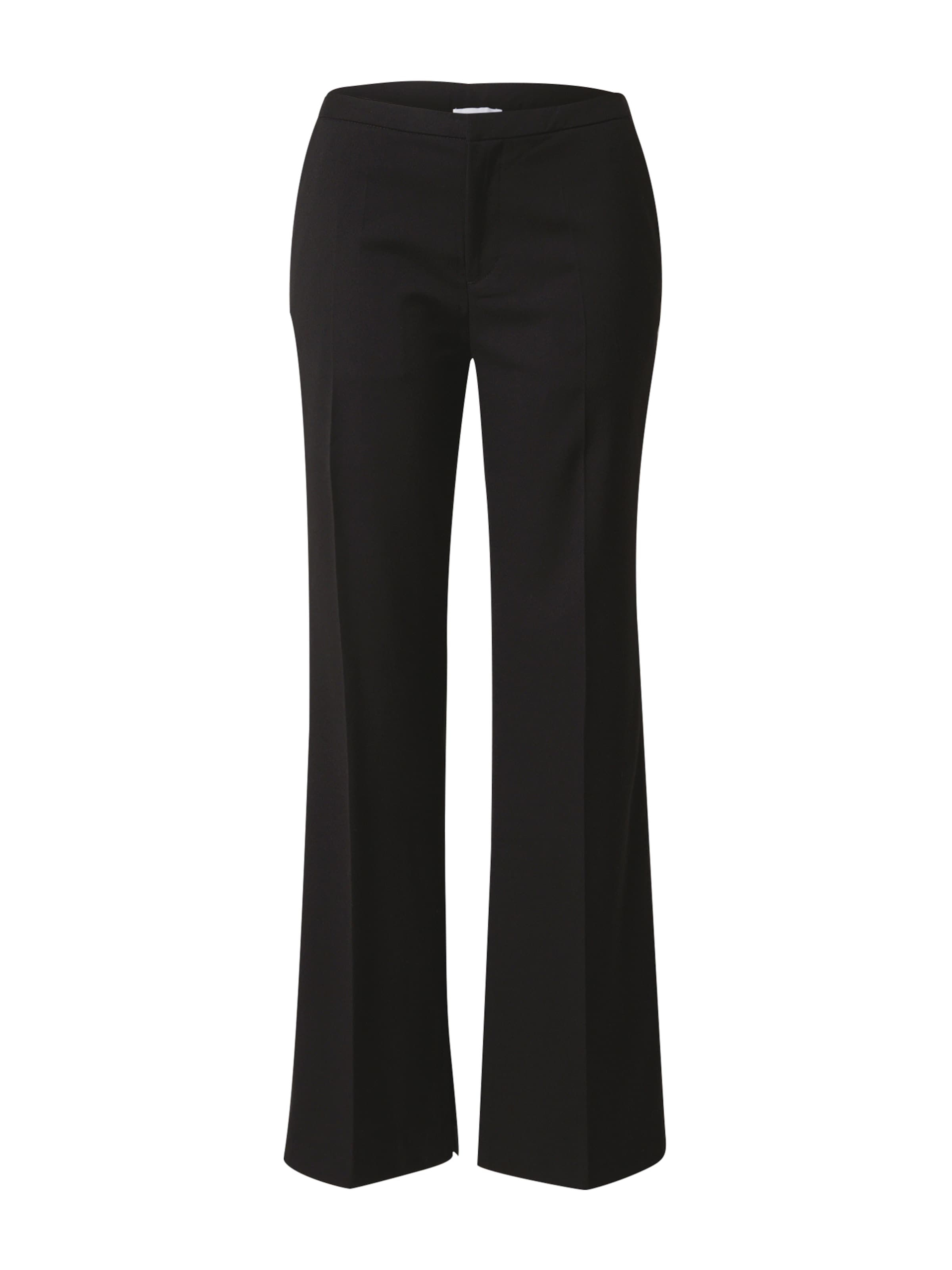 Bella x ABOUT YOU Loose fit Pleated Pants 'Lulu' in Black: front