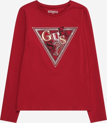raudona GUESS Marškinėliai: priekis