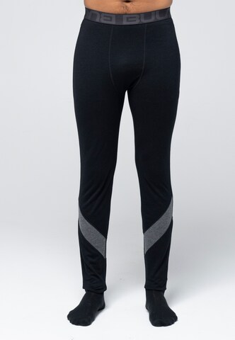 BULA Skinny Workout Pants in Black: front