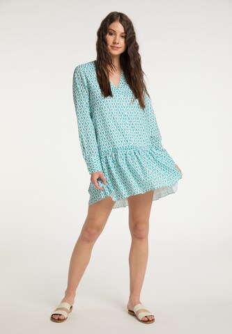 IZIA Shirt Dress in Blue