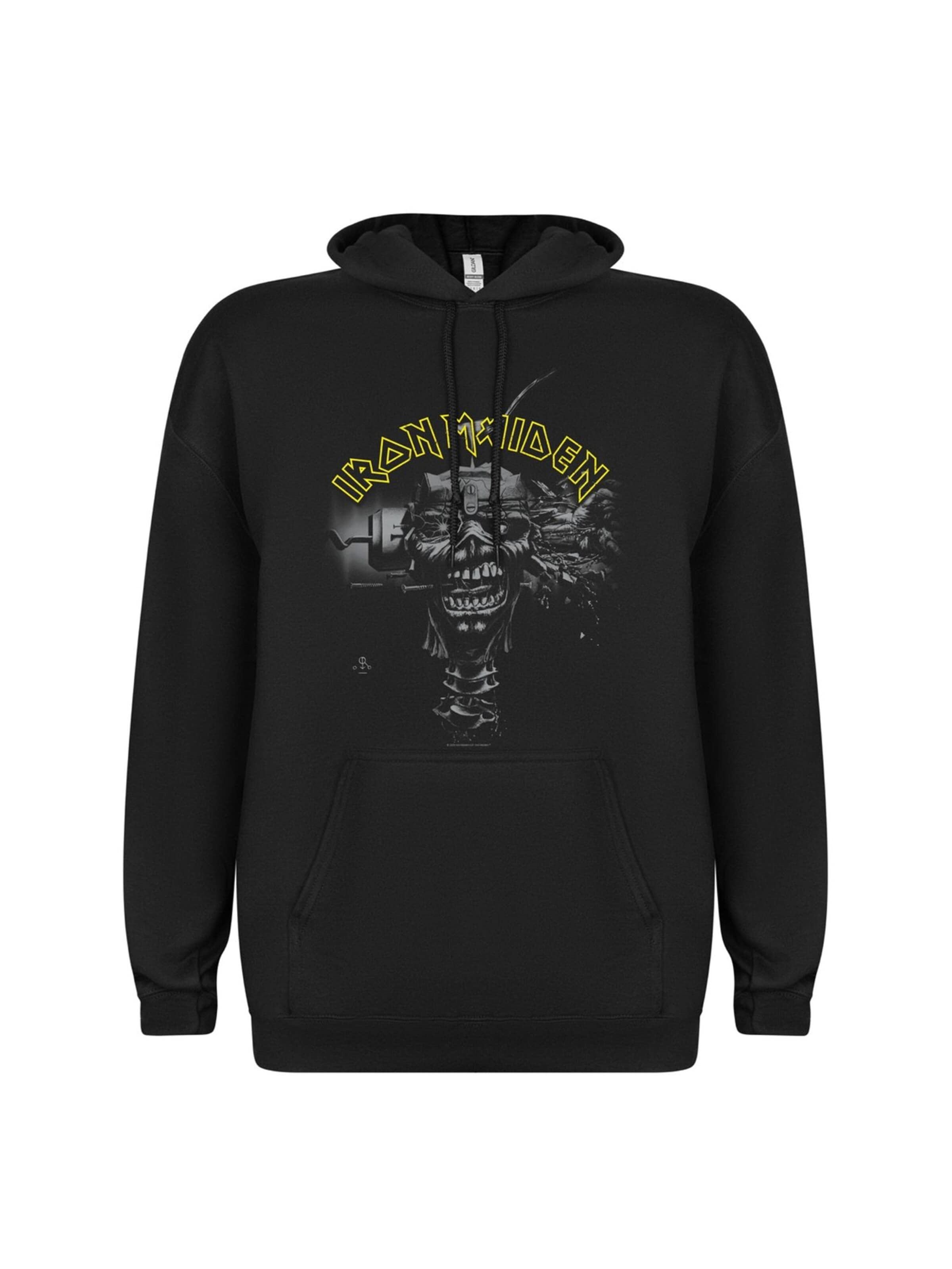 Iron Maiden Sweatshirt 'Iron Maiden Can i play with Madness Kapuzenpullover' i svart: framsida