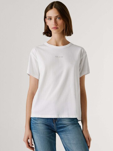 T-shirt 'Mia' Pepe Jeans en blanc : devant