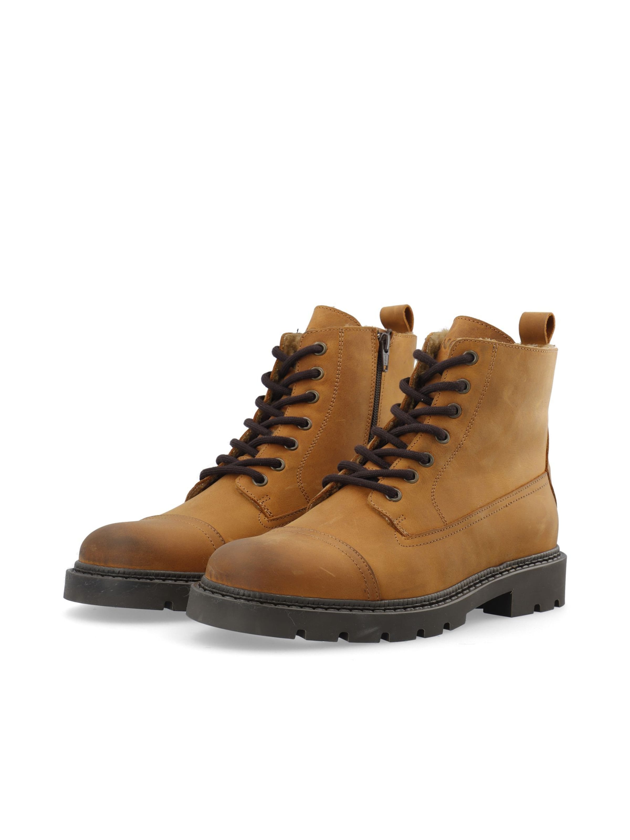 Bianco Lace-up boots 'Jeff' in Brown