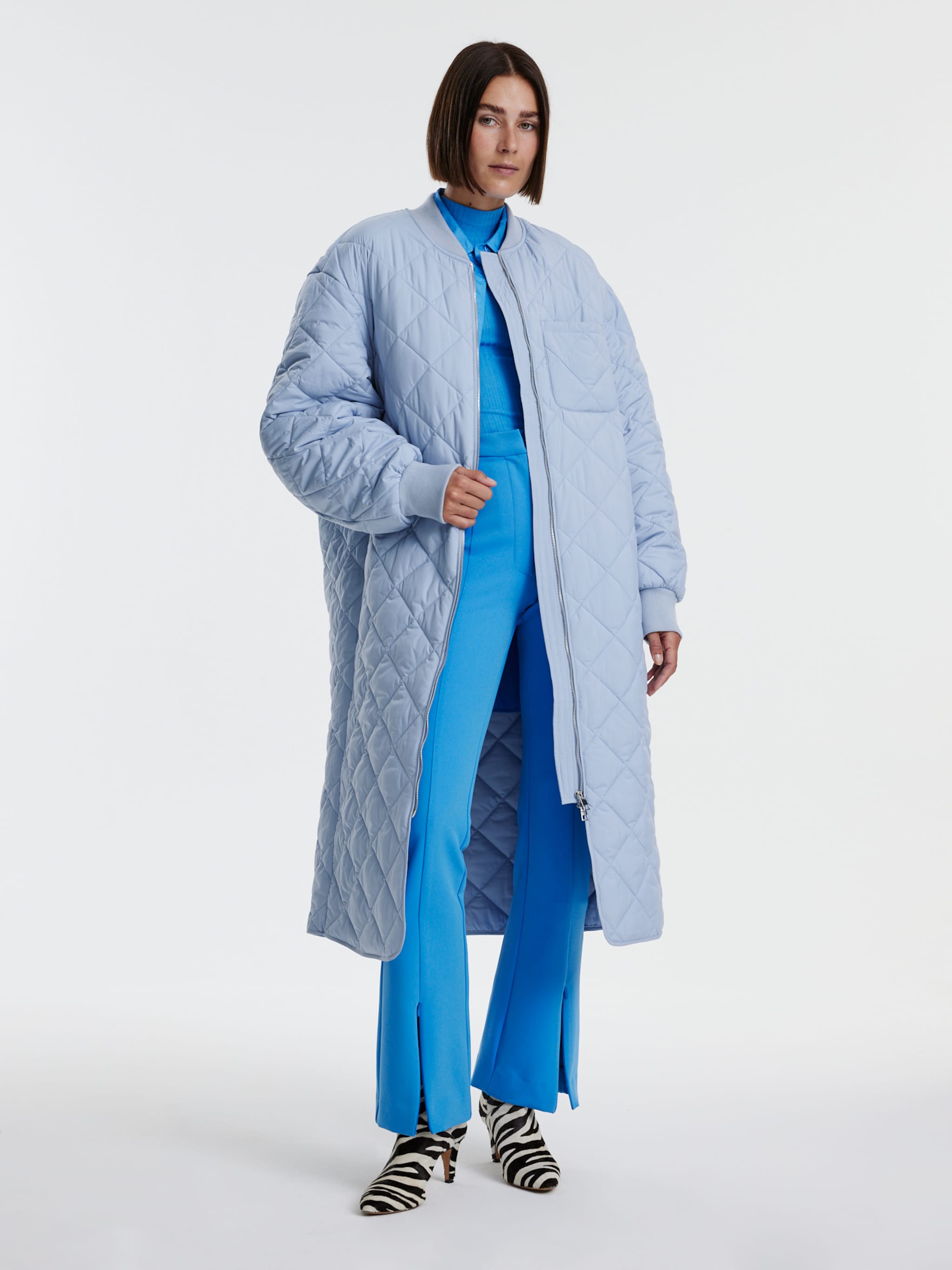 EDITED Produits Manteau mi-saison 'Juno' bleu