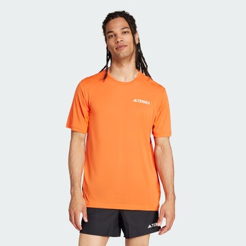 T-Shirt fonctionnel 'Xperior' ADIDAS TERREX en orange : devant