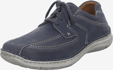 JOSEF SEIBEL Veterschoen 'Anvers' in Blauw: voorkant