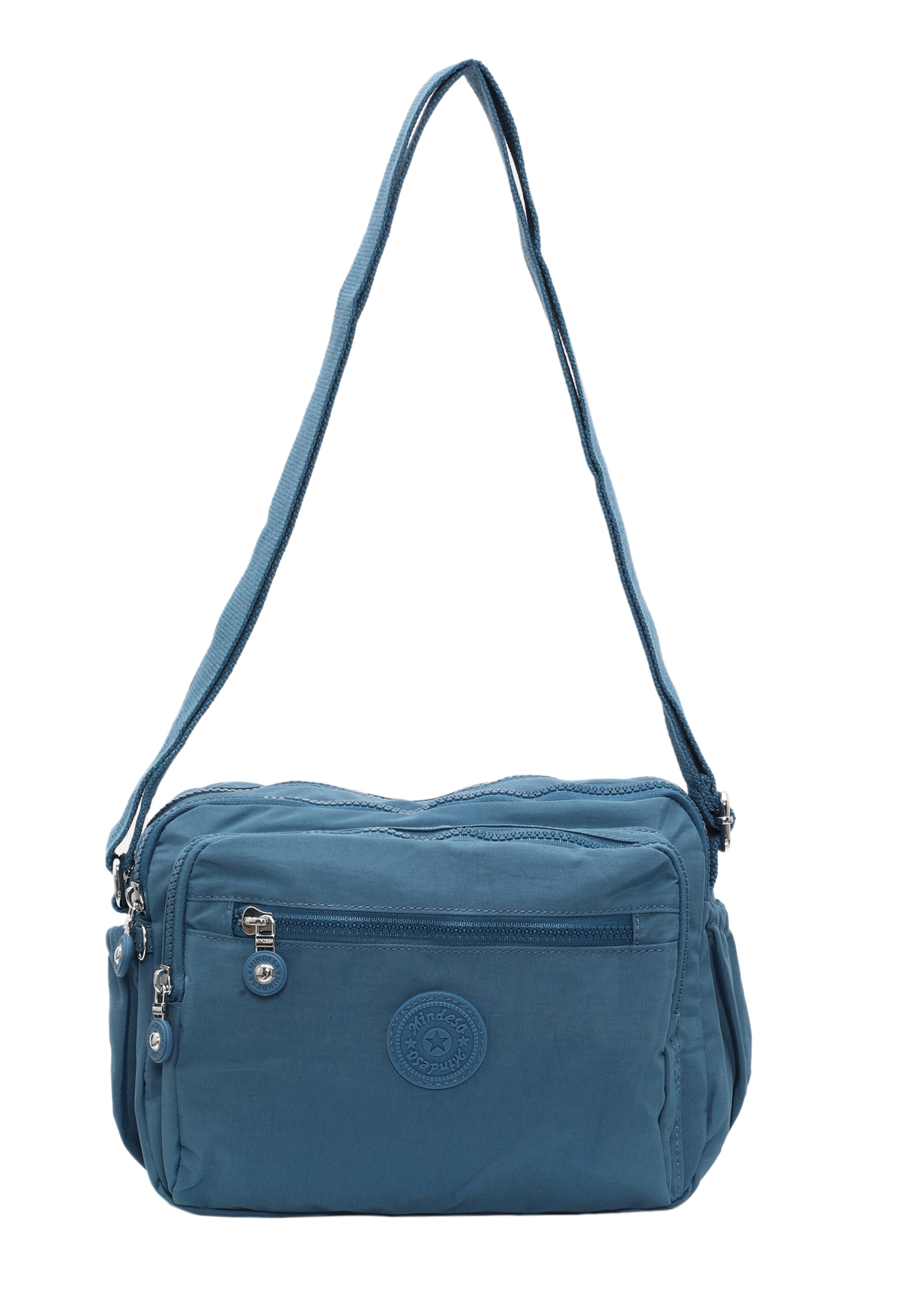 Mindesa - Mala de ombro em azul: frente