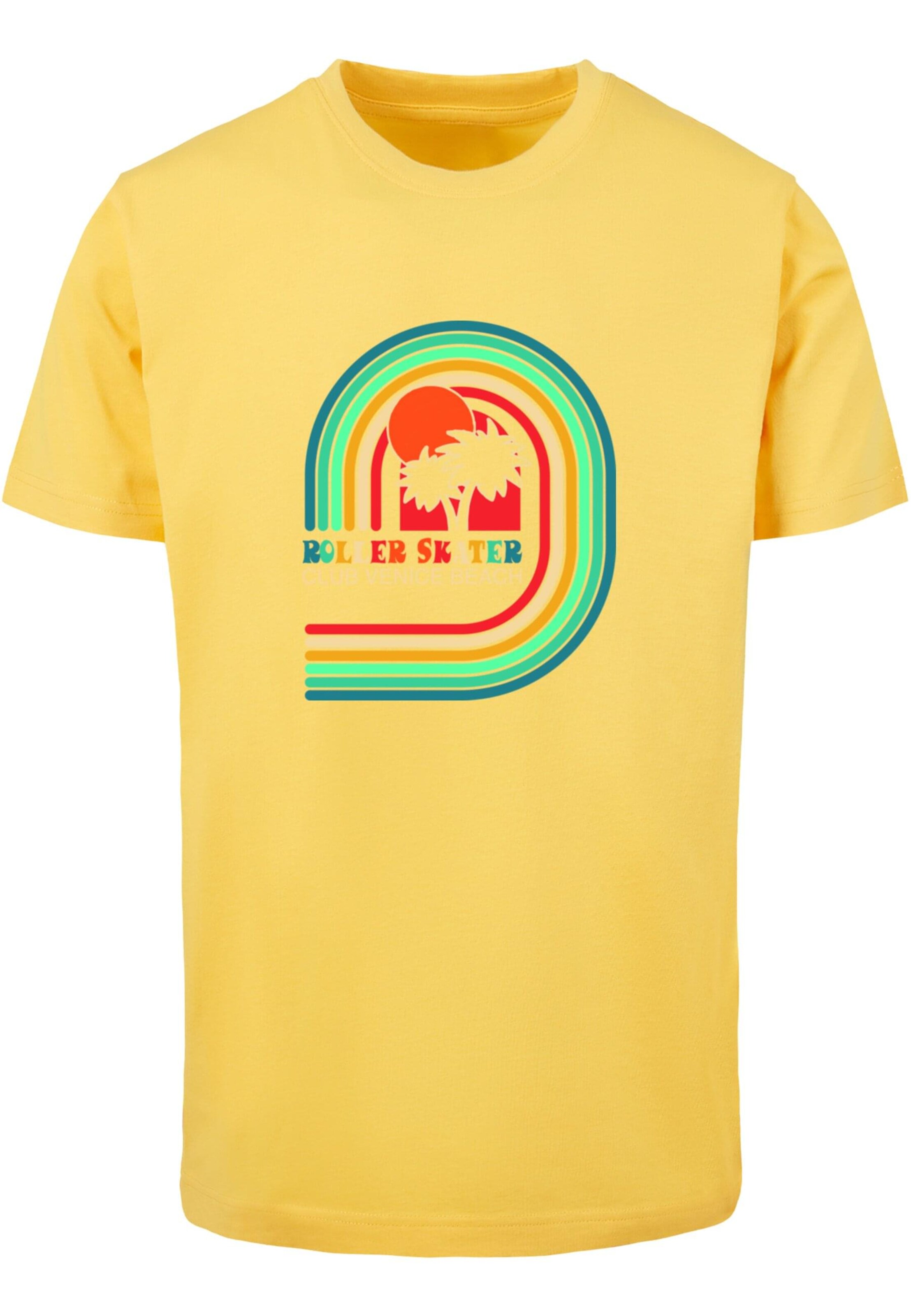 Mister Tee Tričko 'Roller Skater' – žlutá: přední strana
