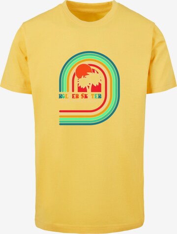 T-Shirt 'Roller Skater' Mister Tee en jaune : devant
