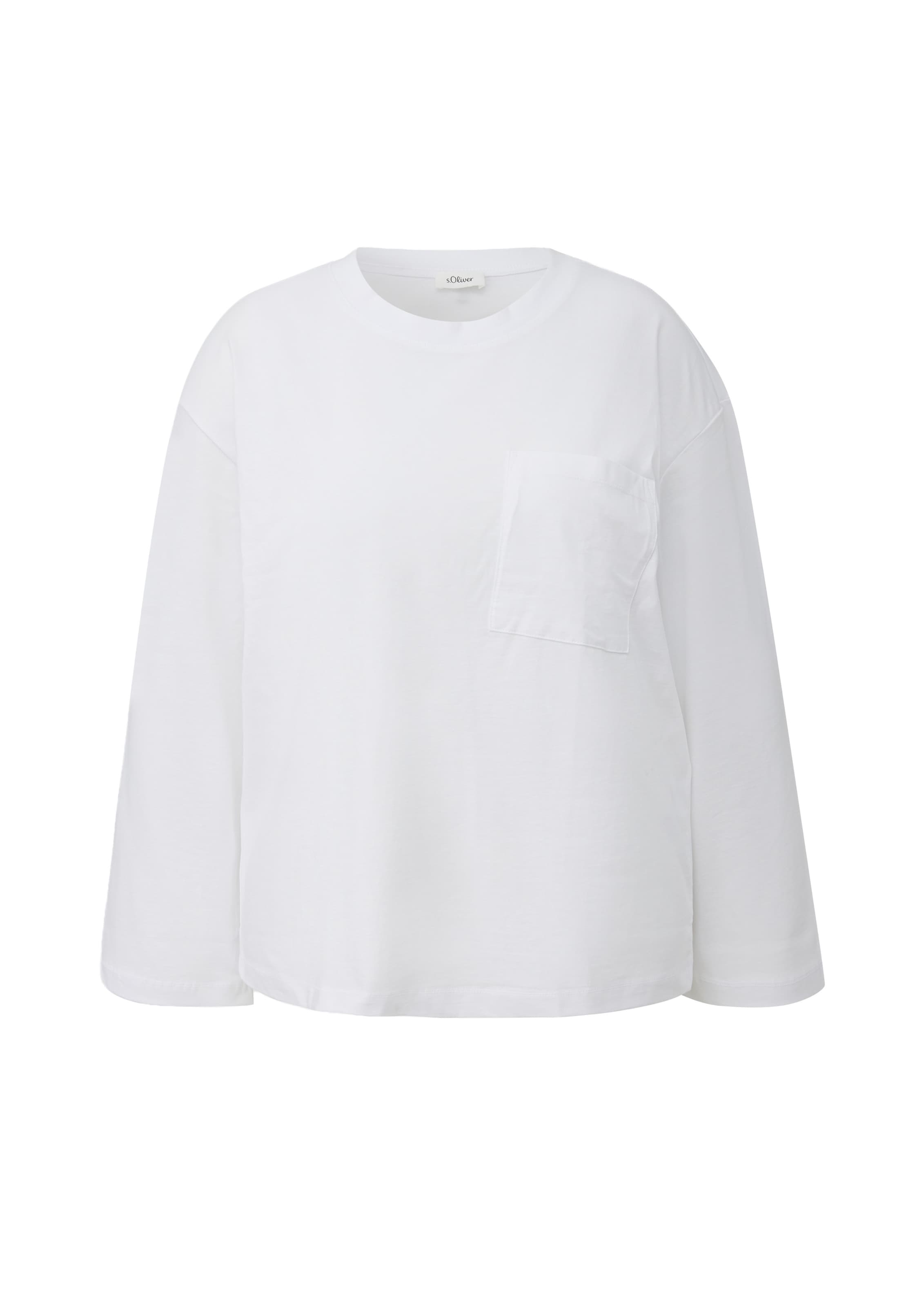 T-shirt s.Oliver CURVE en blanc : devant