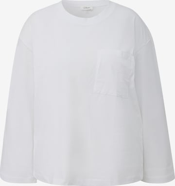 T-shirt s.Oliver CURVE en blanc : devant