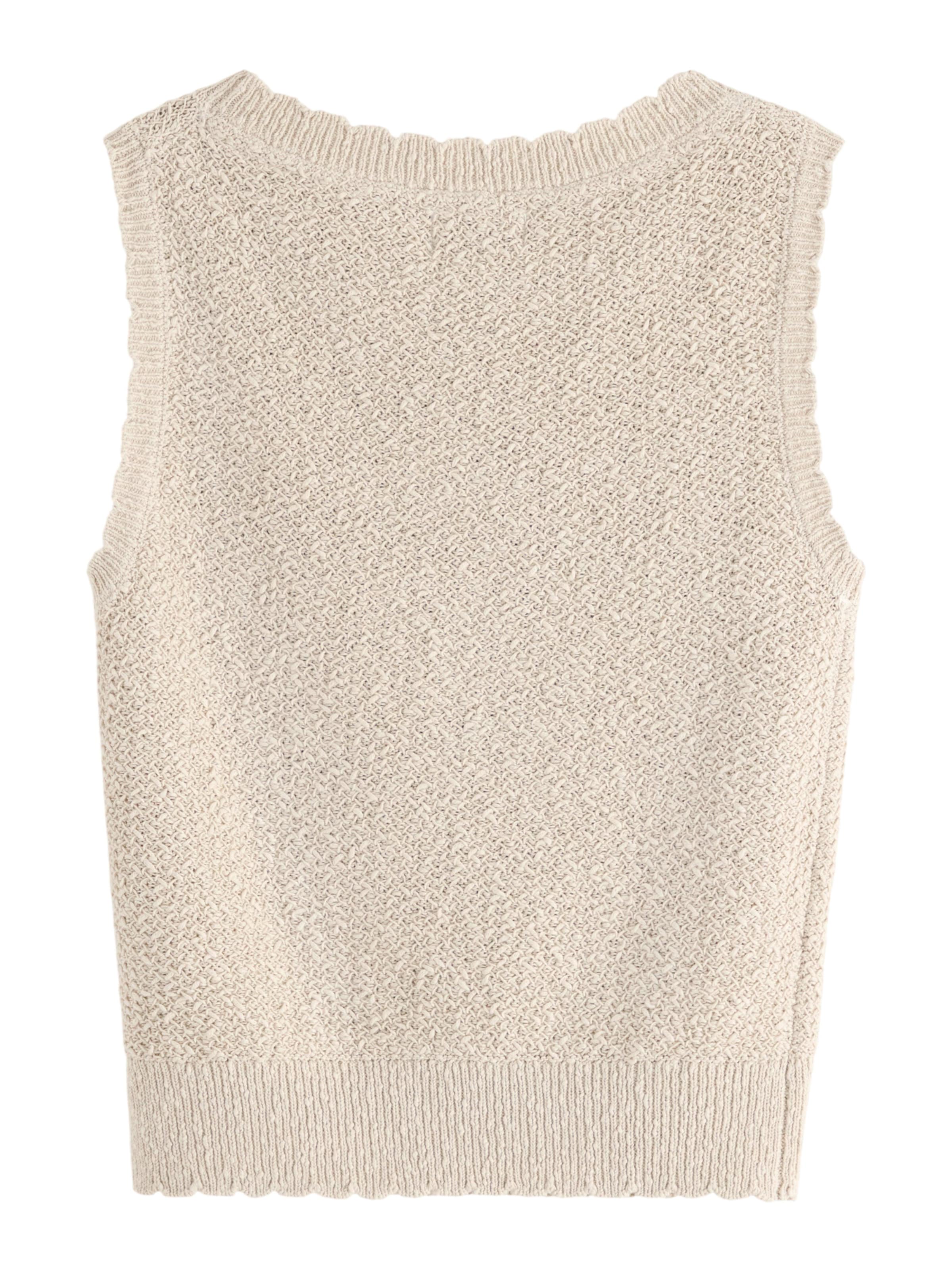Lindex - Top de punto 'Greta' en beige