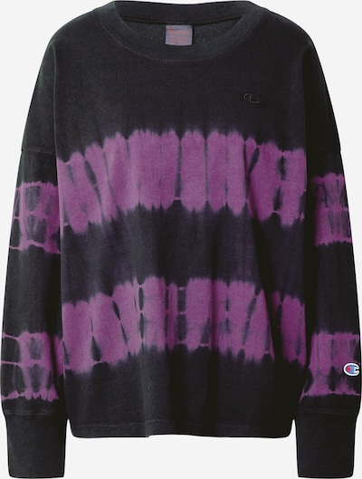 Champion Reverse Weave Shirt in lila / schwarz, Produktansicht