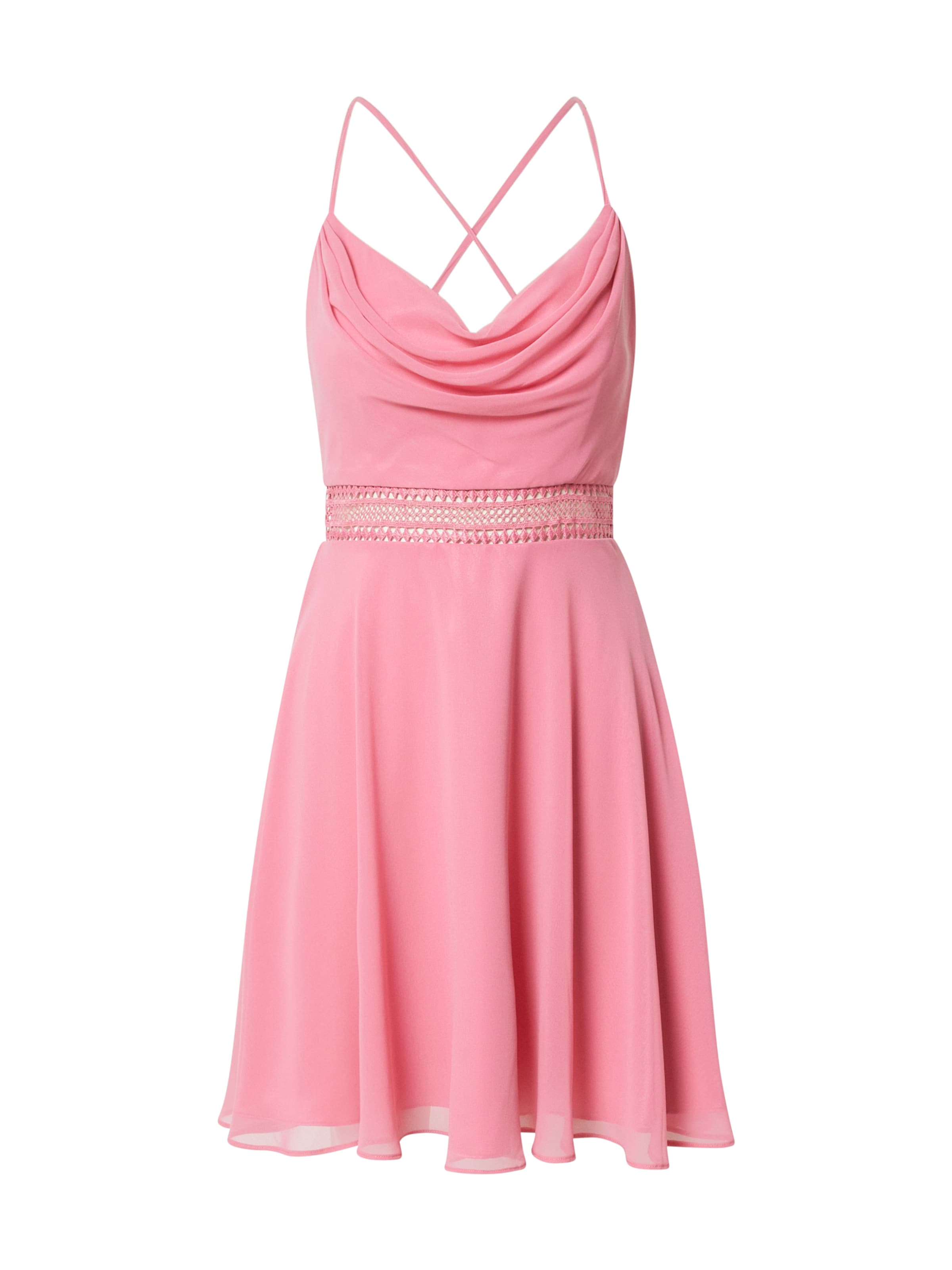 Rochie de cocktail de la Vera Mont pe roz: față