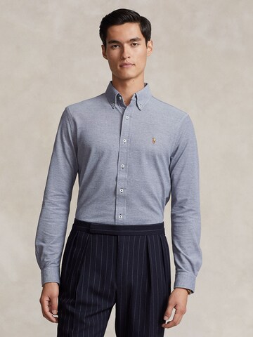 Coupe regular Chemise Polo Ralph Lauren en bleu : devant
