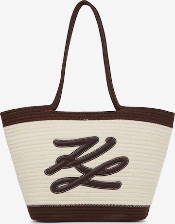 Karl Lagerfeld Rantakassi värissä ruskea: etupuoli