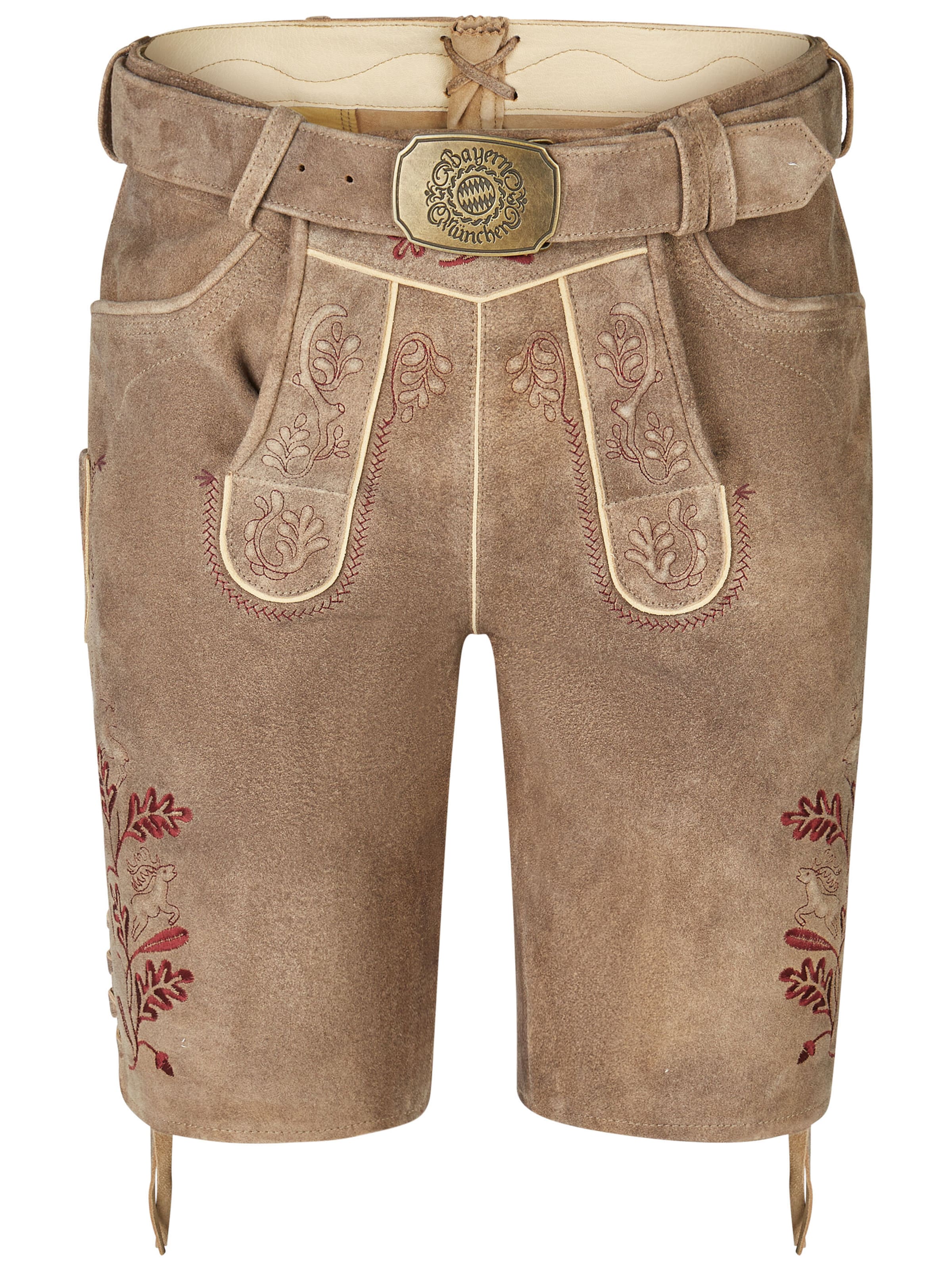 Regular Pantalon folklorique 'Hochburg' SPIETH & WENSKY en marron : devant