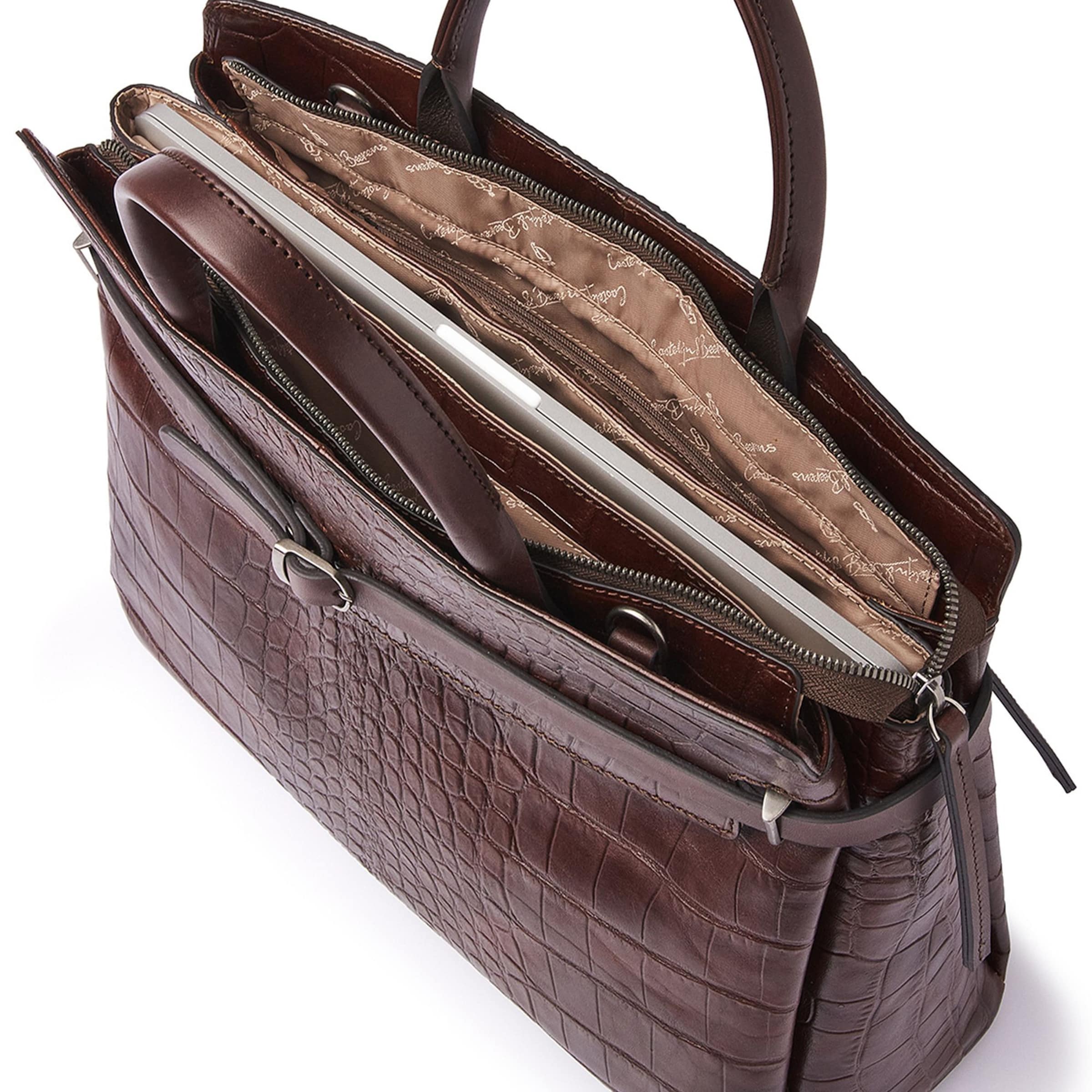 Borsa portadocumenti di Castelijn & Beerens in marrone