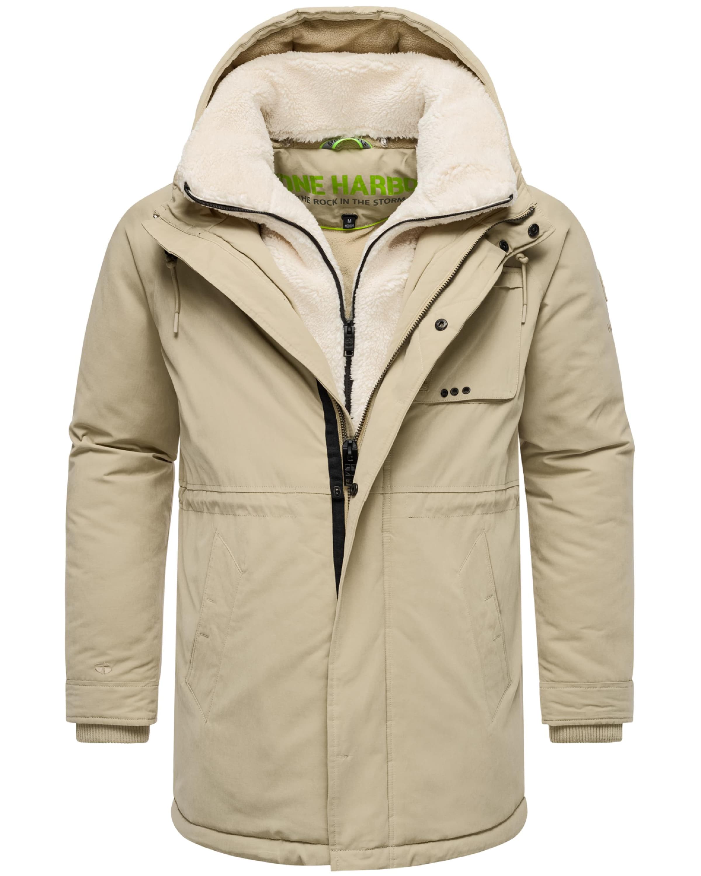 STONE HARBOUR Vinterfrakke 'Navroos XX' i beige