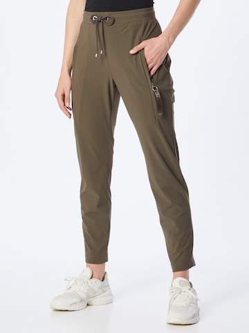 MAC Slim fit Pants 'FUTURE' in Brown: front