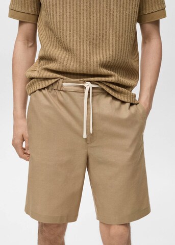 MANGO MAN Regular Hose 'Cabrera' in Beige