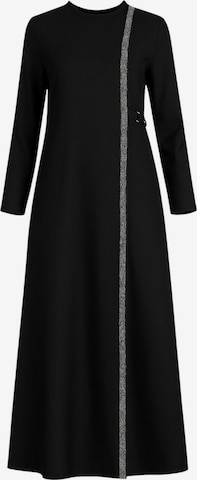 Robe 'Leila-Ferace' fashionshowcase en noir : devant