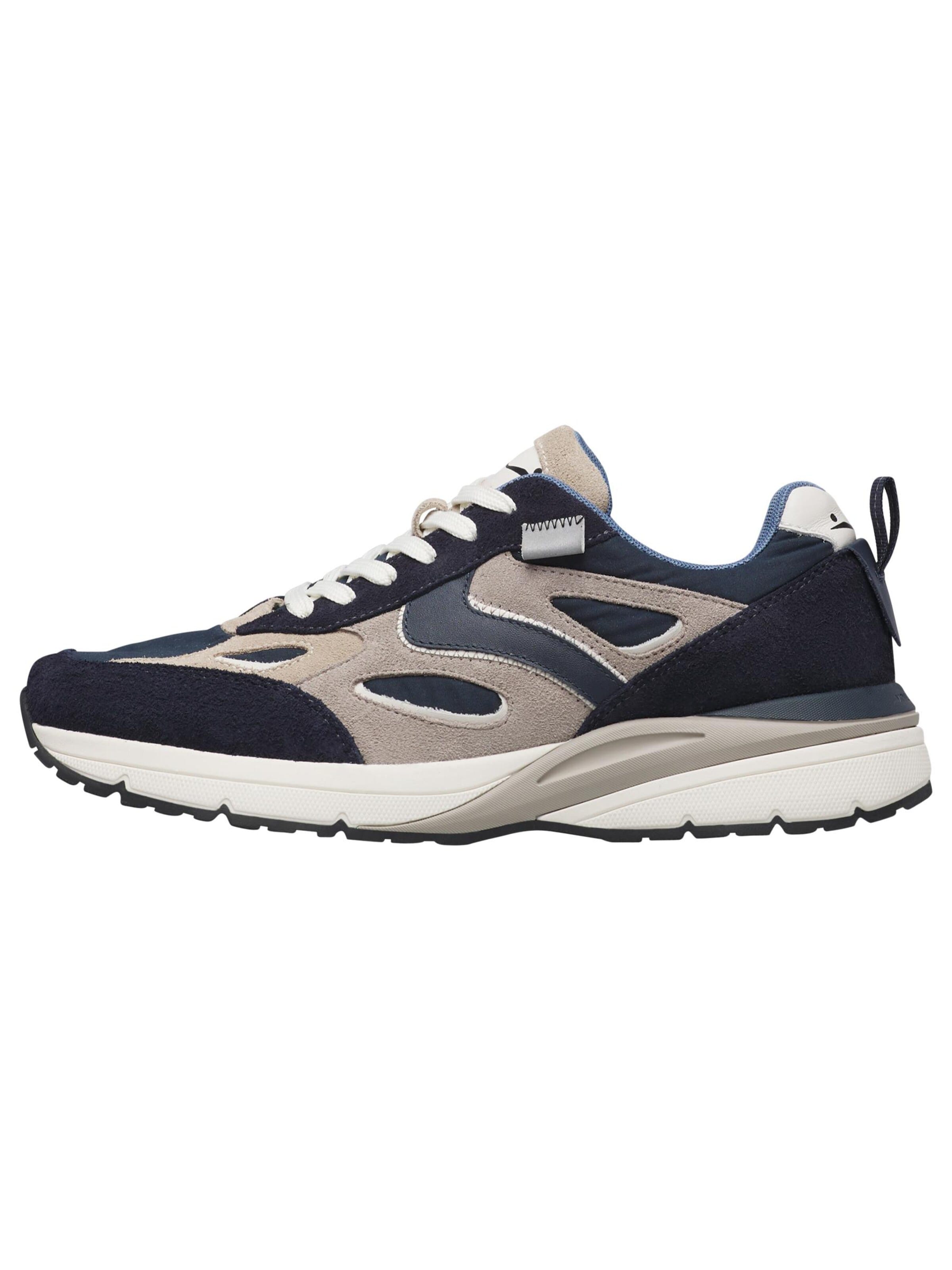 Voile blanche Platform trainers 'HAYDEN.' in Blue: front