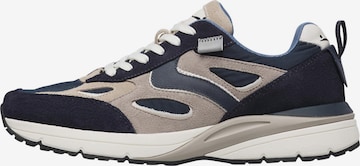 Voile blanche Platform trainers 'HAYDEN.' in Blue: front