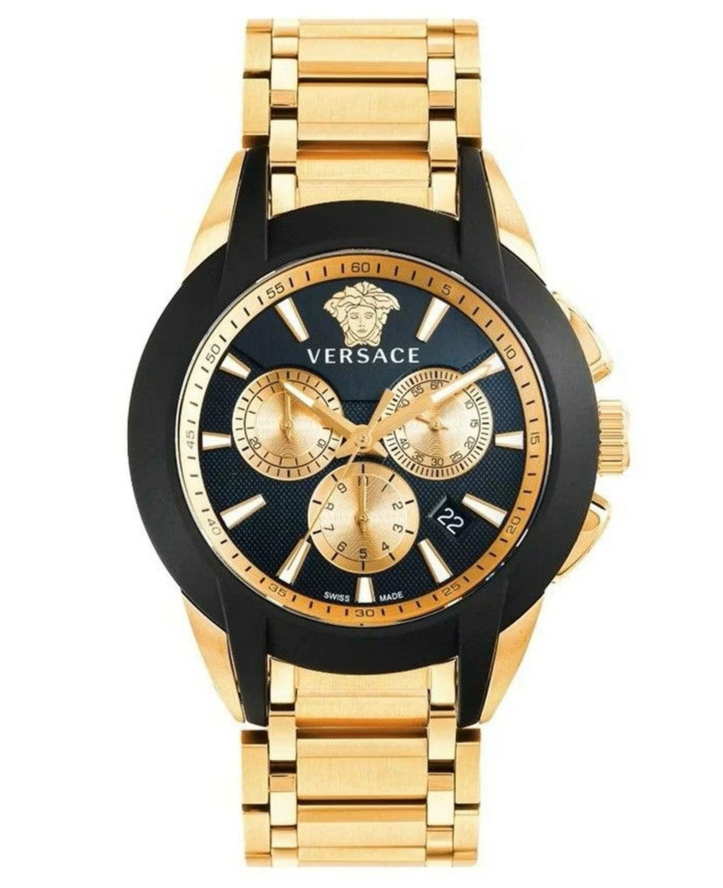 VERSACE Sportuhr in Gold: Vorderseite