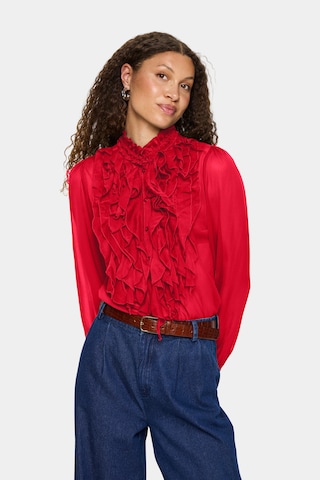 SAINT TROPEZ Bluse 'Lilja' in Rot: Vorderseite